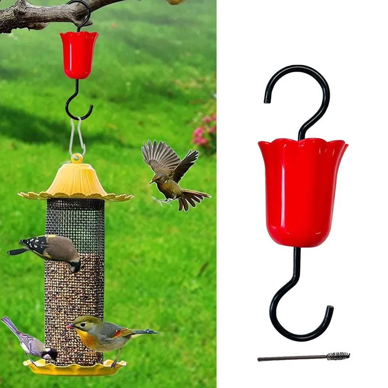 3PCS Ant Moat untuk Hummingbird pengumpan Hummingbird Ant Guard Hummingbird Feeder Ant Guard kait plastik gantung