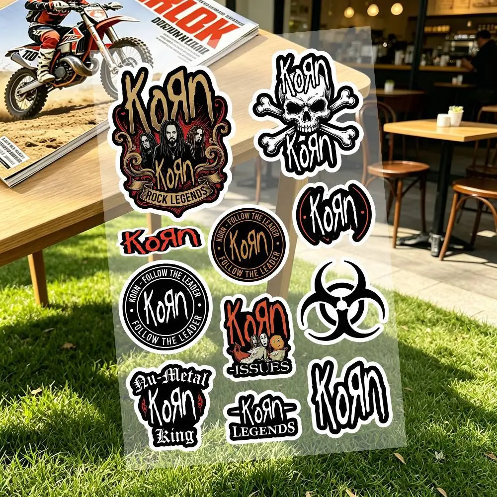 K-korn-R-RoC-ck Reflective Motorcycle Stickers, 3M Safety Warning At Night In The Dark Scooter Helmets