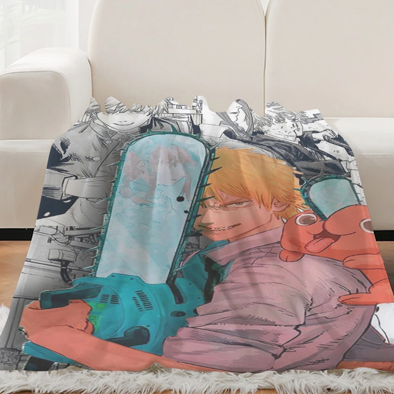 

Fluffy Soft Blanket H-Chainsaw Mans Knee Blanket Microfiber Bedding King Size Blanket Warm Sofa Fleece Camping Custom Decorative