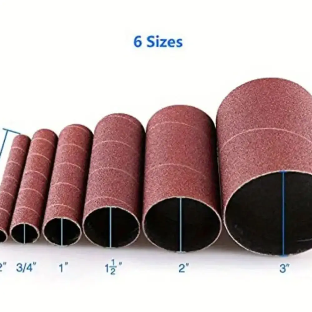 Premium Aluminum Oxide Sanding Bands Grinding Drum Set For Metal Working Polishing Finishing Accessory Parts