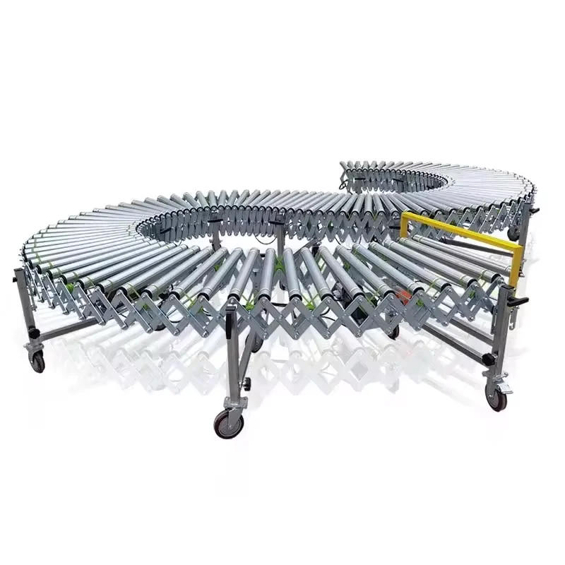 Foldable, space-saving, load-bearing capacity, custom roller conveyor, conveyor roller with adjustable height and speed