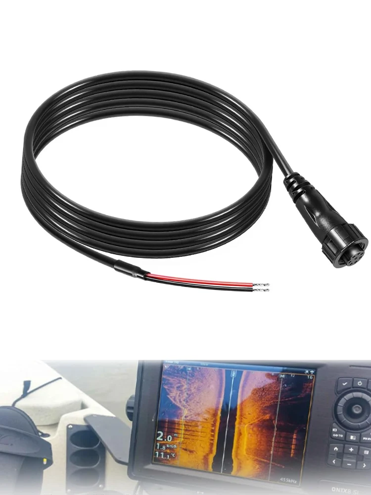 720085-1 Power Cable 6 Feet, PC12 Power Cord 8-Pin Compatible with Humminbird Solix and Onix Series All Models