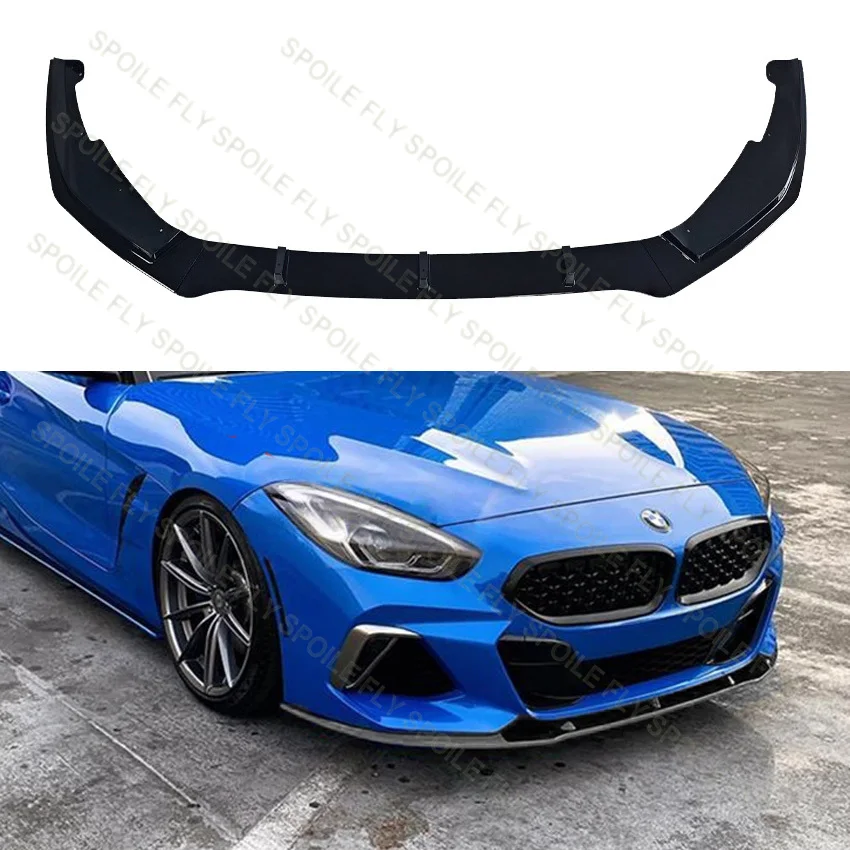 

2019–2021 для BMW Z4 G29 M Sport MP Стиль Передний бампер Подбородок Губный спойлер Комплект кузова Сплиттер Диффузор от глянцевого черного цвета