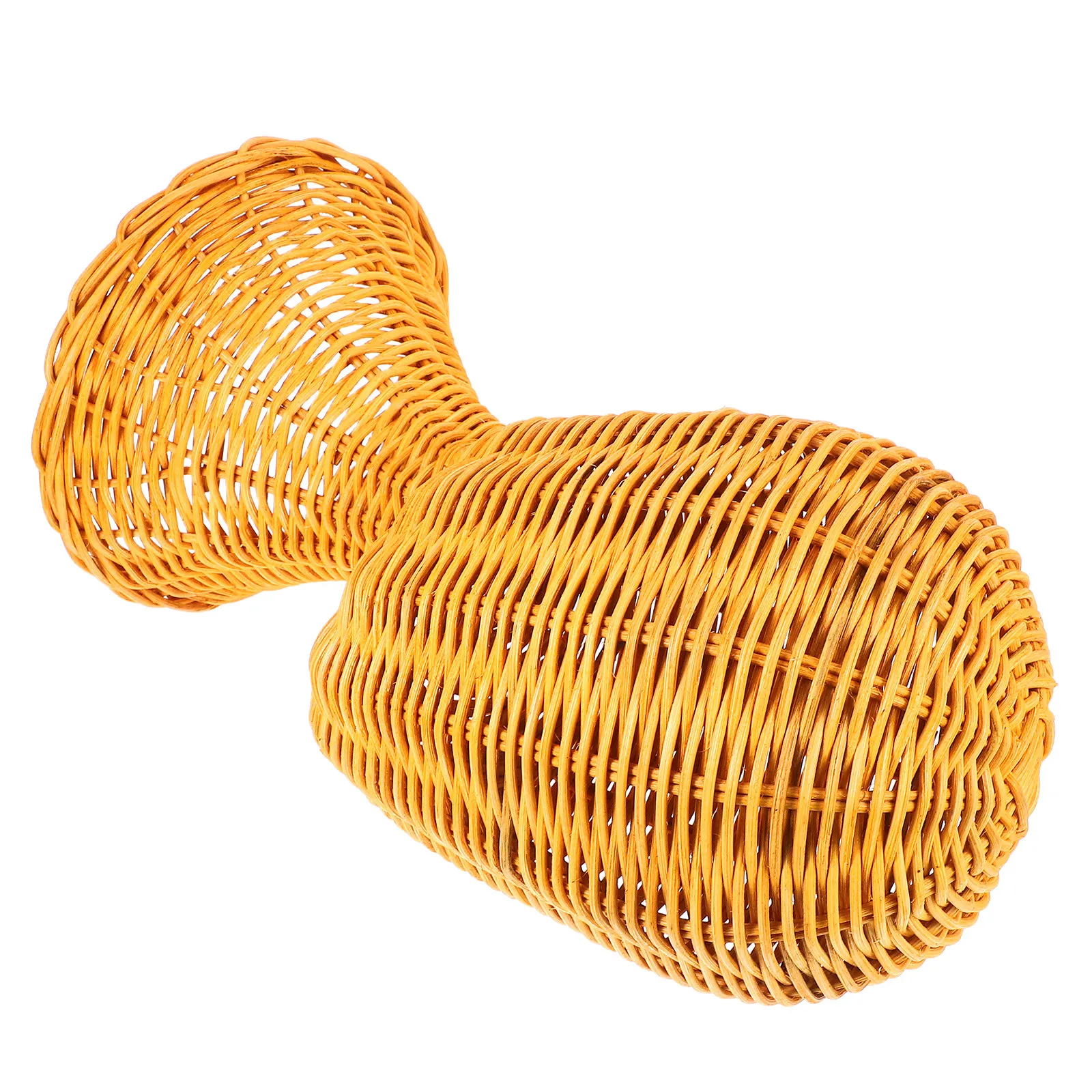 

Woven Hat Display Stand Rattan Jewelry Holder Round Dome Stable Base For Bedroom Store Exhibition