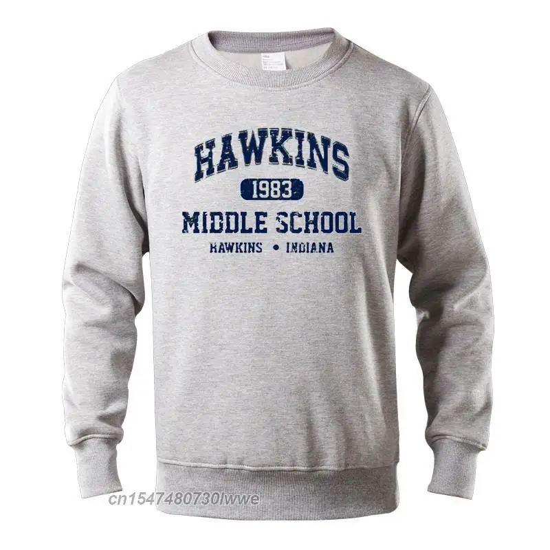 

Winter Sweatshirts Men/Women Hoodies Retro Design Jersey Hawkins School Sweat Homme Hoodie Sweatshirt