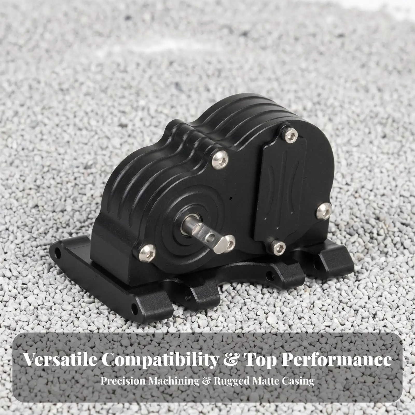 Compact Metal Gearbox Vehicle Chassis Assembly for SCX10 LCG Chassis RC Crawler Car Low Center of Mass Build