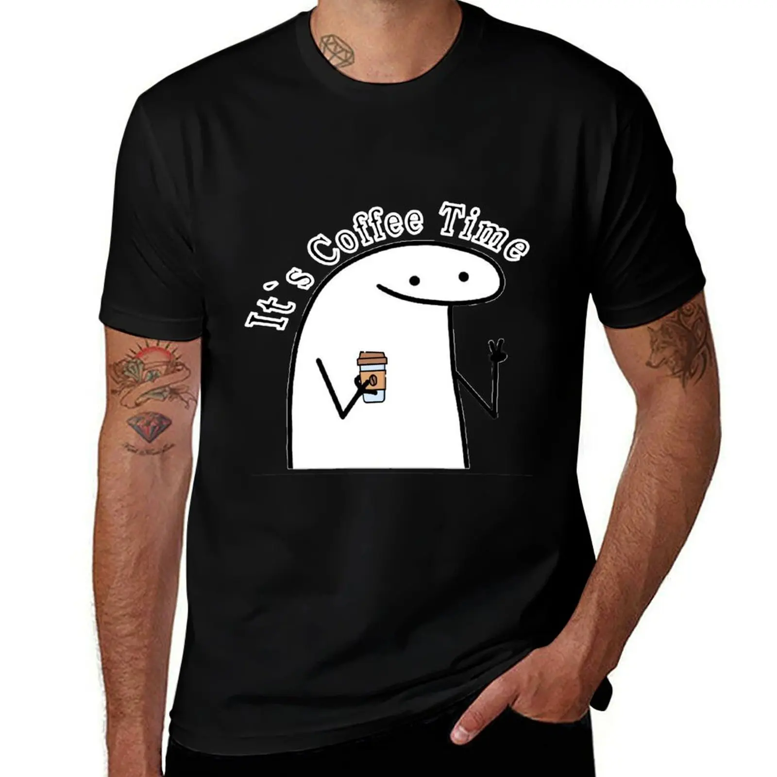 Flork sticker flork coffee time flork Essential T-Shirt Soft Stretch Short Sleeve Top