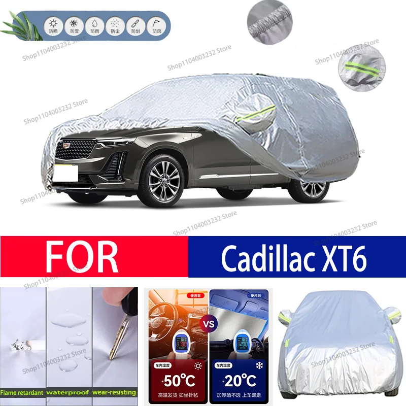 

For Cadillac XT6 Car clothing sun protection snow prevention antifreeze car protective cover auto cover