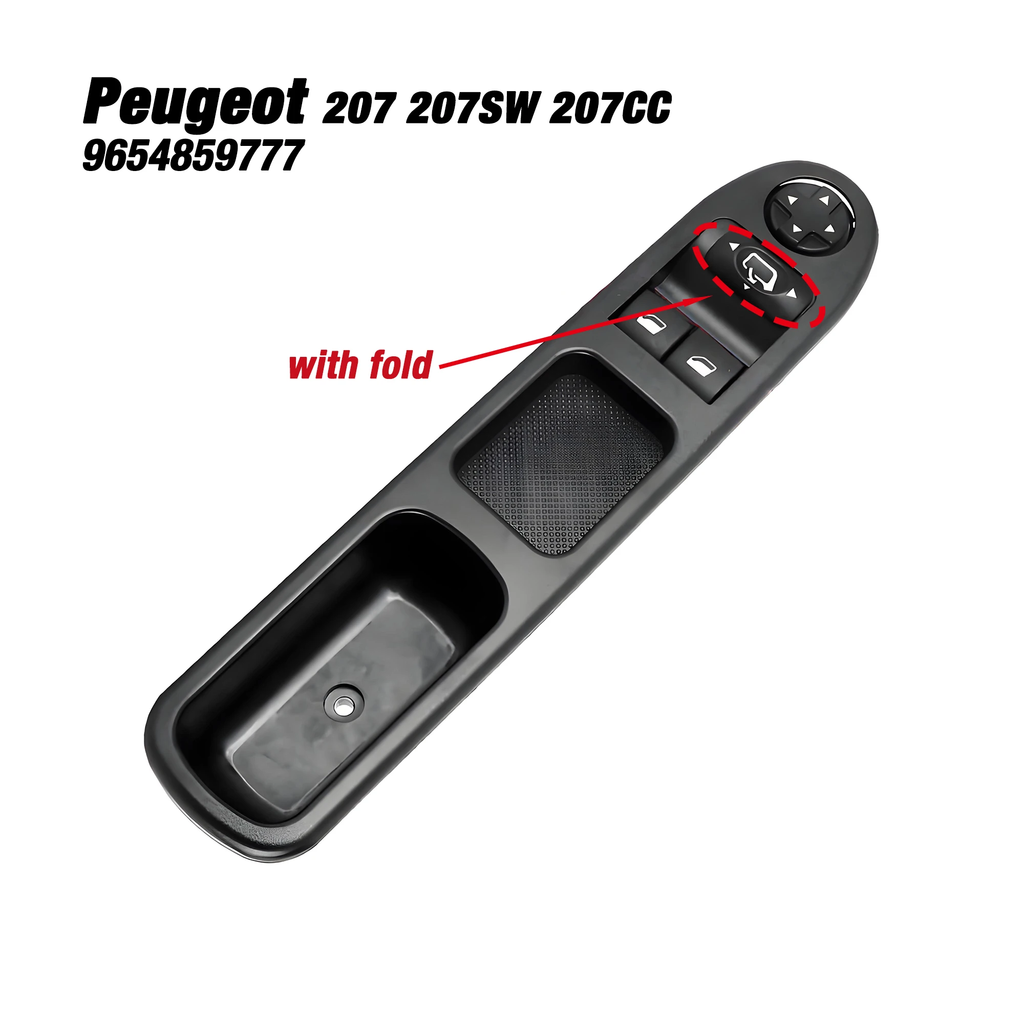 

9654859777 For Peugeot 207 207SW 207CC 2004-2015,13Pins Electric Master Power Window Lifter Glass Control Switch