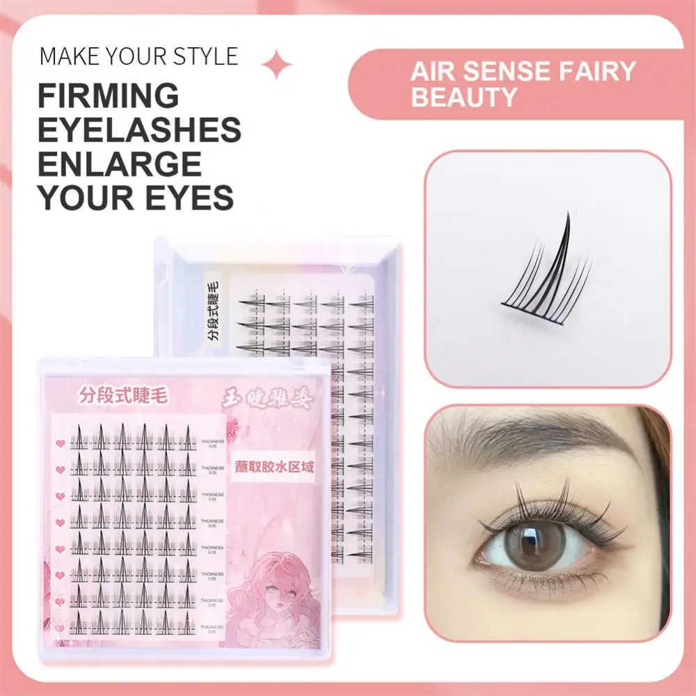 Eyelash Clearly Rooted High Grade Fiber Eyelashes Beauty And Health Simulated Version Soft And Glossy Pointed Tail Style Nature