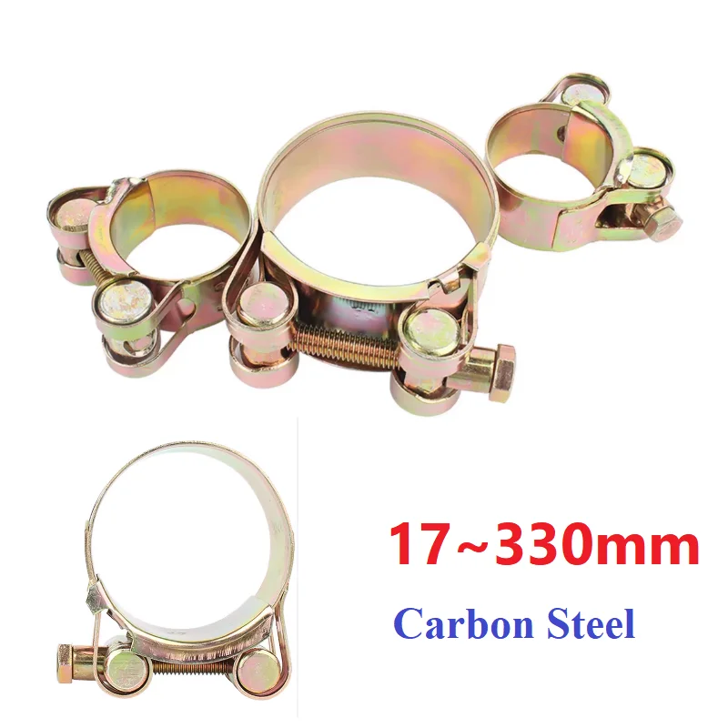 

17-330mm Strong Type Throat Clamp Galvanized And Thickened European Style Pipe Clamp Tightening Clamp Water Pipe And Oil Pipe