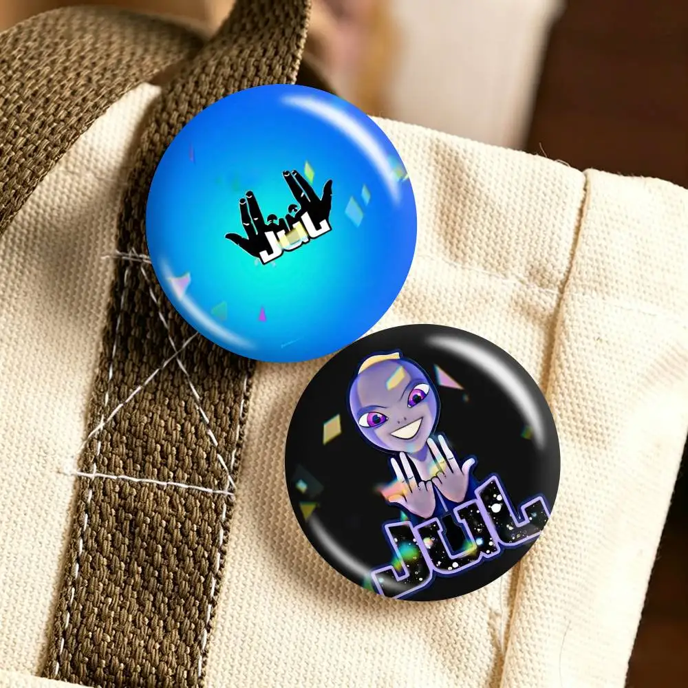 Hot rapper JUL  25mm 32mm 44mm 58mm 75mm Brooches Badges Pins for Accessories Gift