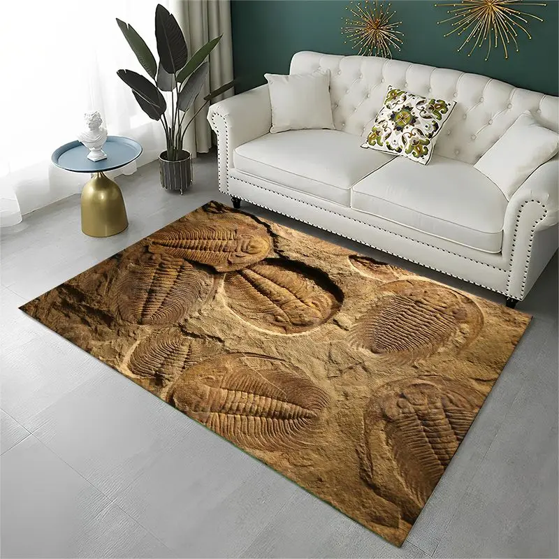 Ancient Dinosaur Fossils Large Area Rug Non-slip Durable Carpet for Bedroom Living Room Sofa Doormat Home Decor Floor Mat Gift