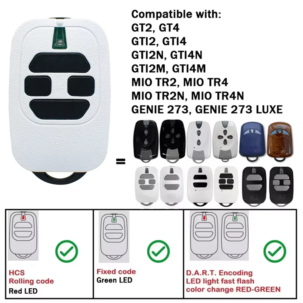 DEA GTI2 GTI4 GTI4N GTI2N Remote Control 433MHz DEA Command Garage Fixed Rolling Code 433.92MHz Gate Door Opener Transmitter