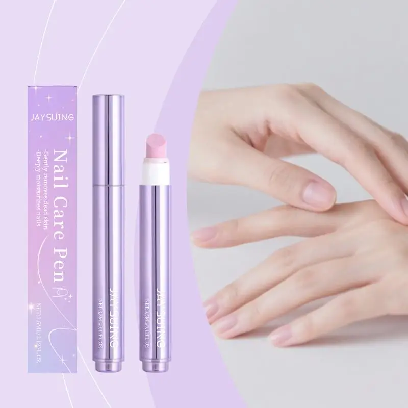 Hydrating Cuticle Remover Oil Pen Nail Care with Ceramic Tip Pusher Repairs Dry Cracked Hangnails Home Spa Kit