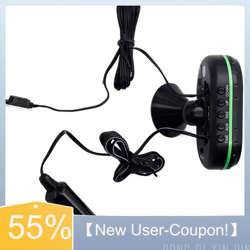 

【Fast Delivery】Car DC 12V Time Date Temperature Dual Monitor 4 In 1 LED Digital Auto Thermometer With Backlight