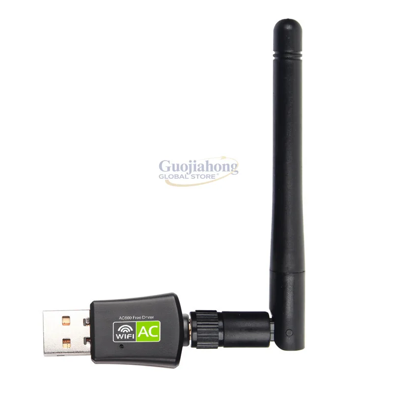 

Двухдиапазонная мини-карта беспроводного сетевого интерфейса USB 600 Мбит/с 5G без драйверов, внешний Wi-Fi адаптер для компьютера RTL8811