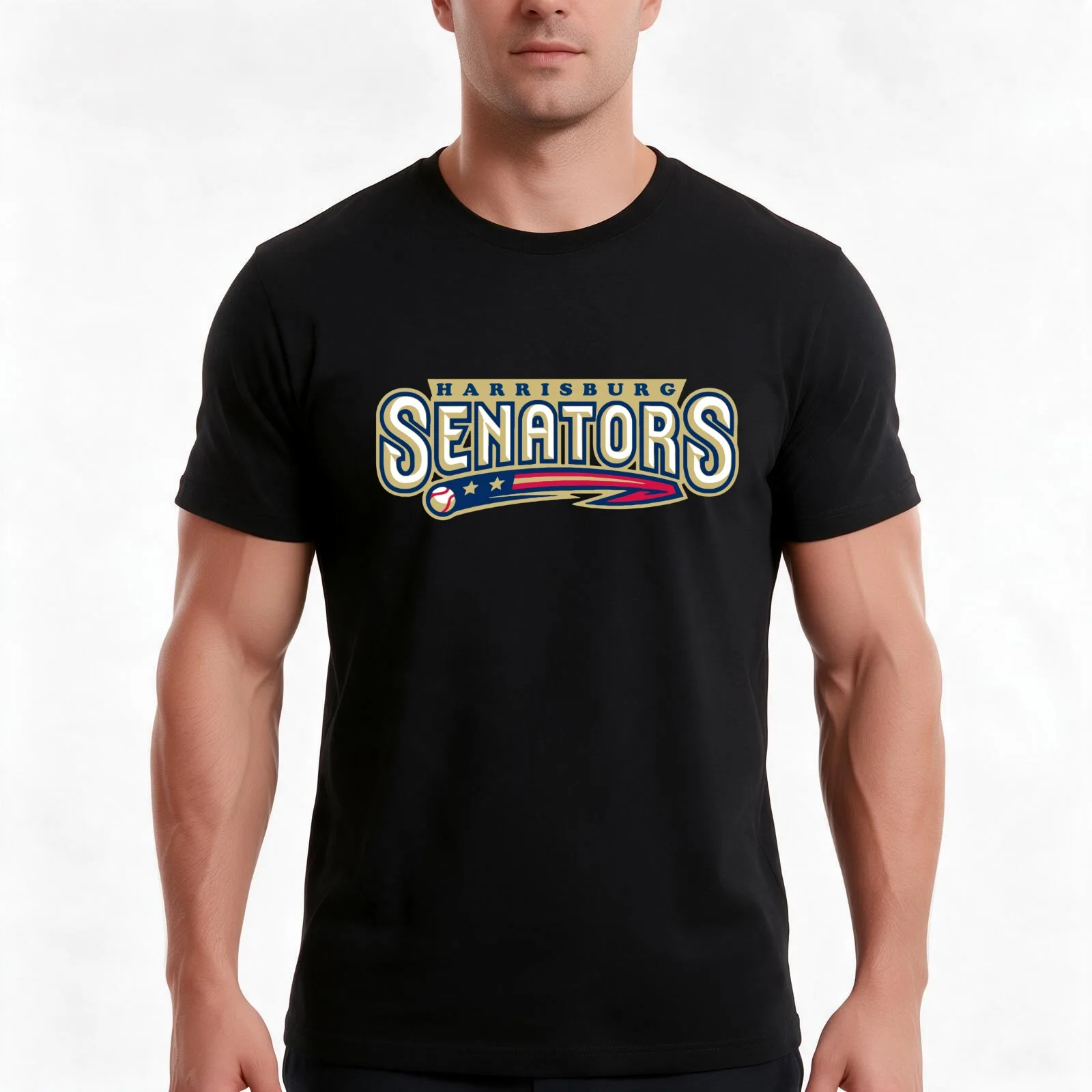 Harrisburg Senators T-Shirt Summer Casual Cotton Tee Oversized Streetwear Tops Vintage Graphic Print Loose Fit Short Sleeve