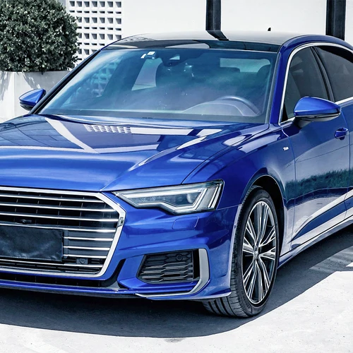 Imagen 2 del producto Pegatina para coche, película azul oscuro brillante para revestimiento de vinilo, película sin burbujas de aire, accesorios para coche, decoración Interior Exterior