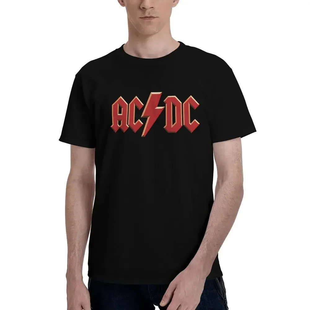 AC DC Fashion T Shirt Printed Cotton Men's T-Shirt Men Tops Funny Short Sleeve Tee