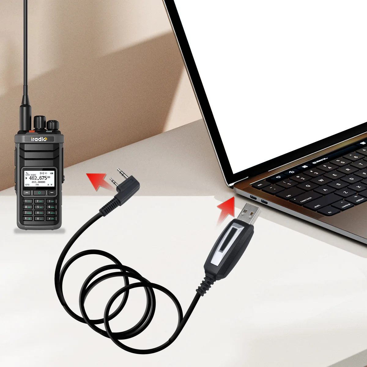 USB Programming Cable  for Iradio UV-88 BinTolk BT-8000 BT-8200 TC-318 Baofeng UV-32 UV-21 PRO Walkie Talkie Radio