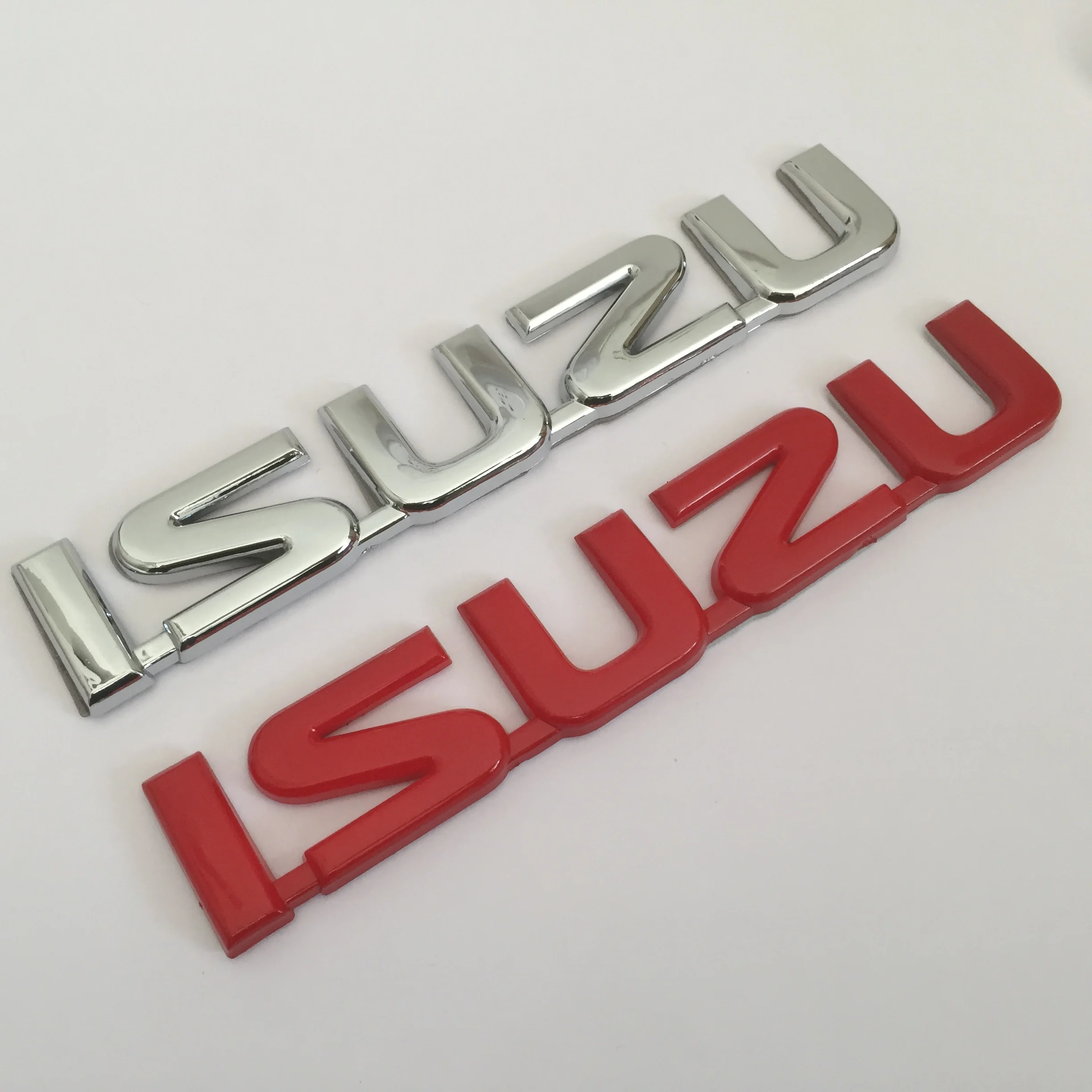 1pcs 3D ABS ISUZU car Letter Rear trunk Decals Emblem badge sticker Decal car styling auto Accessories