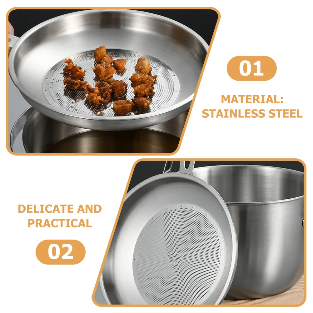 

Stainless Steel Pot Filter Kitchen Storage Pot Bacon Grease Saver Dripping Container Oil Strainer Jug Cooking Oil Hardener