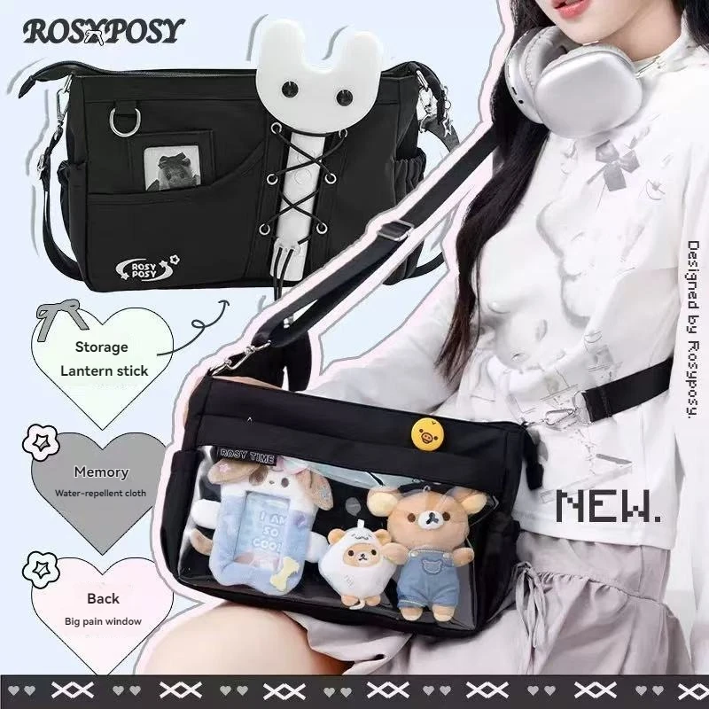 Drawstring Crossbody Pain Bagzippered Bag