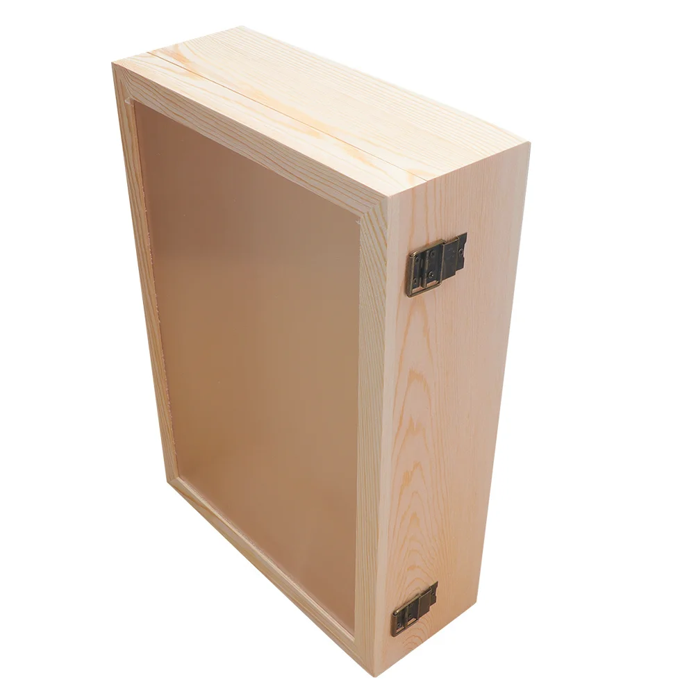 

Premium Everlasting Flower Wooden Box Translucent Panel Design Compact Size for Safe Storage and Beautiful Display At Home