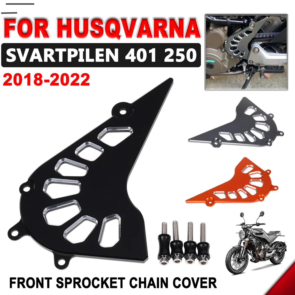 

Аксессуары для мотоциклов Husqvarna Svartpilen 401 Svartpilen 250 2018-2022, передняя Звездочка, защитная крышка цепи двигателя