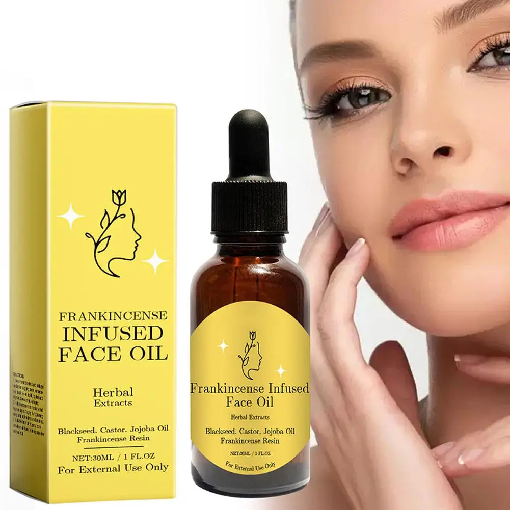 Frankincense Wood Essence Essential Oil Facial Moisturizing Skin Care Vitamin C Face Serum Whitening Anti-aging SkinCare 30ml