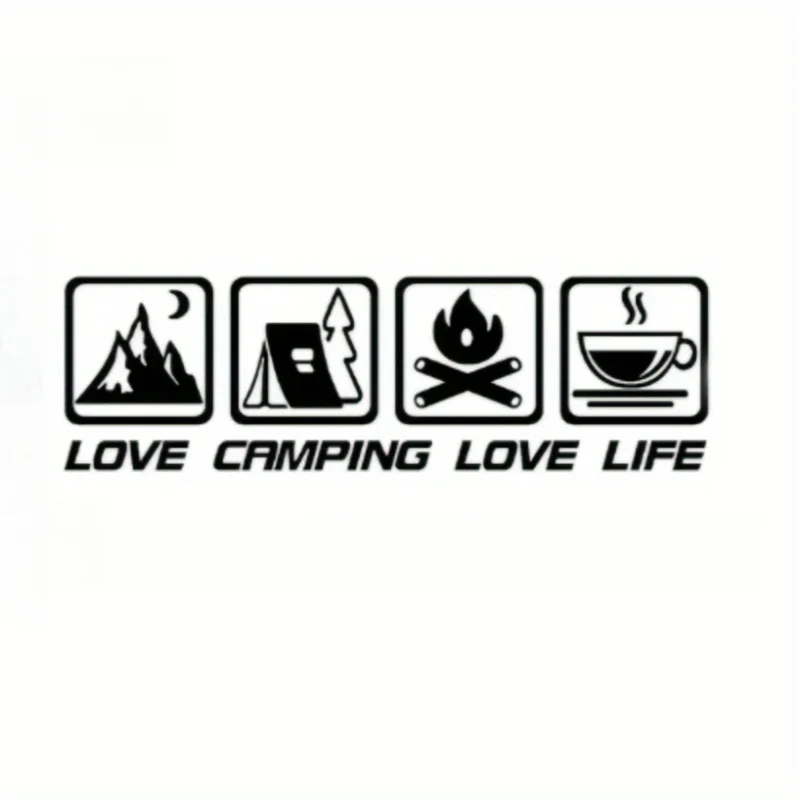 

Наклейки Adventure Tags - Coffee RV Travel Campervan SUV Campervan Campfire Scooter Love Life