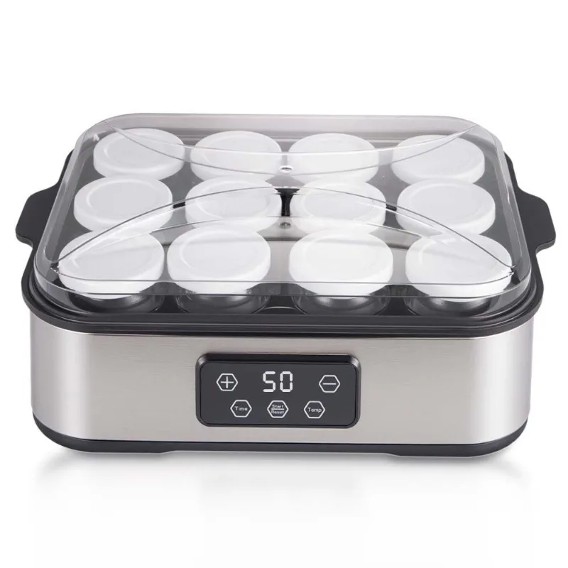 Yogurt Maker Breakfast Homemade Yogurt Fermentation, Home Jam Ice Cream Yogurt Pudding 12 Cups