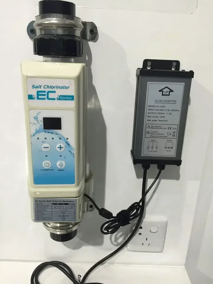 Series Electrolytic Salt Chlorination Machine Automatic Cleaning Complete Functions Salt Chlorinator For Swimming Pool Hot Sales