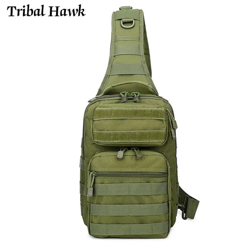 Tactical Molle Backpack Shoulder Bag Outdoor Fishing Hunting Hiking Camping Camo Sling Chest Pack