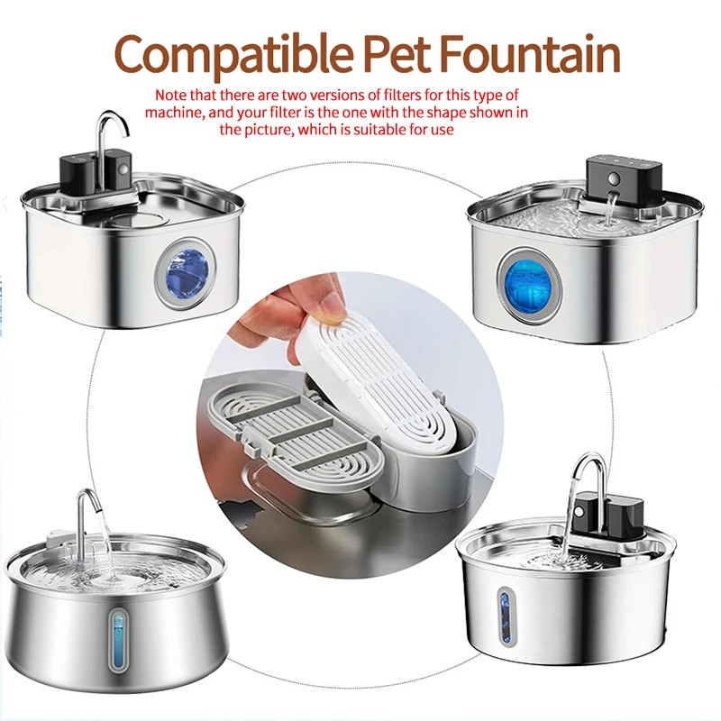 Cat Water Fountain Replacement Filter Elements Pet Drinking Bowl Auto Drinking Fountain Filter for Cats Dog