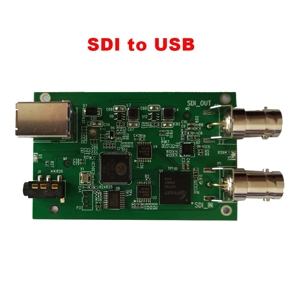 

SDI to USB 3.0 SDI2 to HDMI Audio Video Capture Card HDMI and SDI Loopout with HD 1080P Output SDI Input Recorder Live Streaming