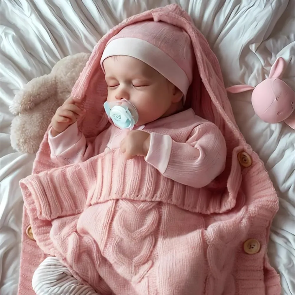 

Reborn Baby Dolls - 20 " Soft Body Realistic-Newborn Baby Dolls American Sleeping Girl with Accessories for Kids Age 3+