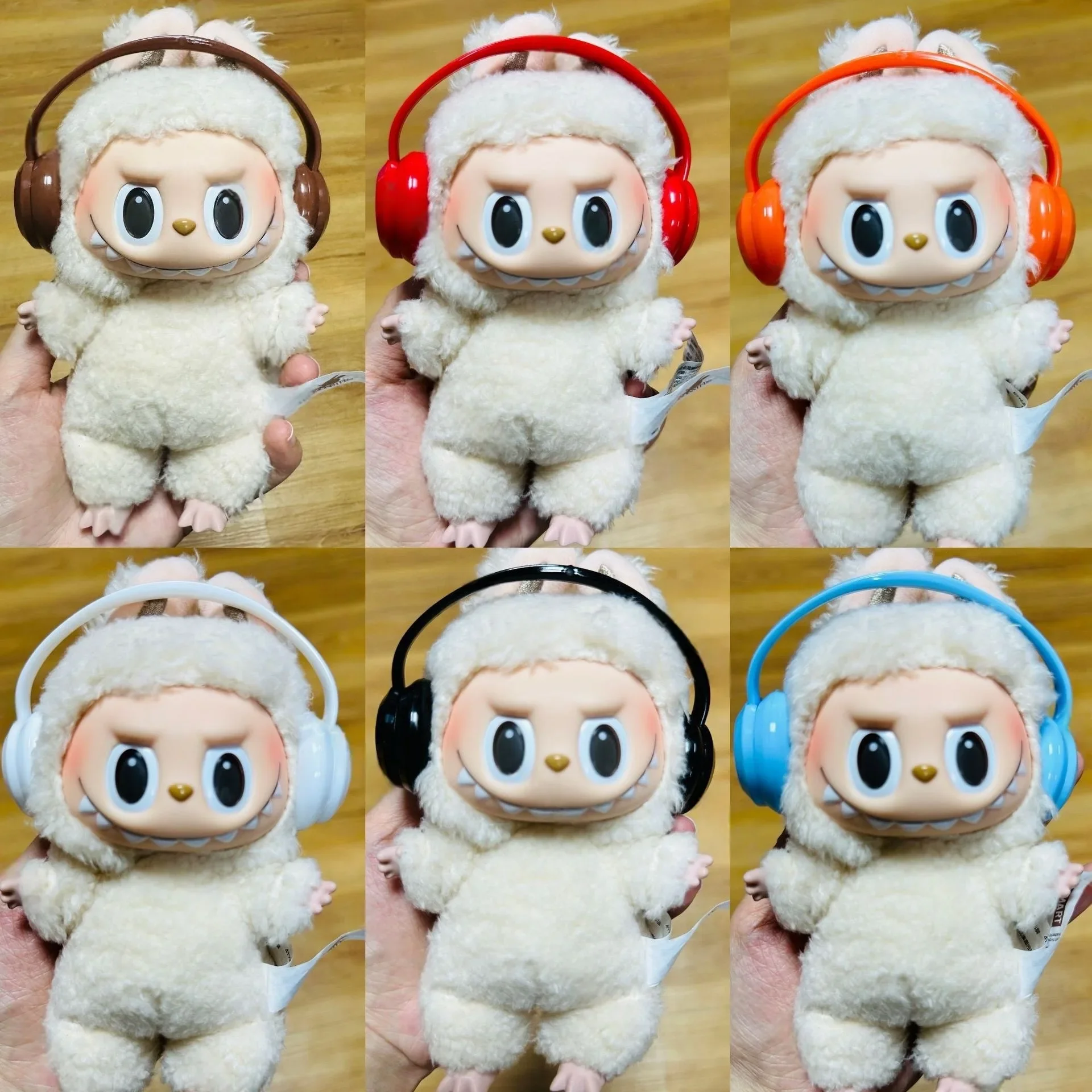 For 17cm Labubu Mini Doll headset Outfit  for Labubu I II Doll Accessories Cultivate Sitting Party Game Toy
