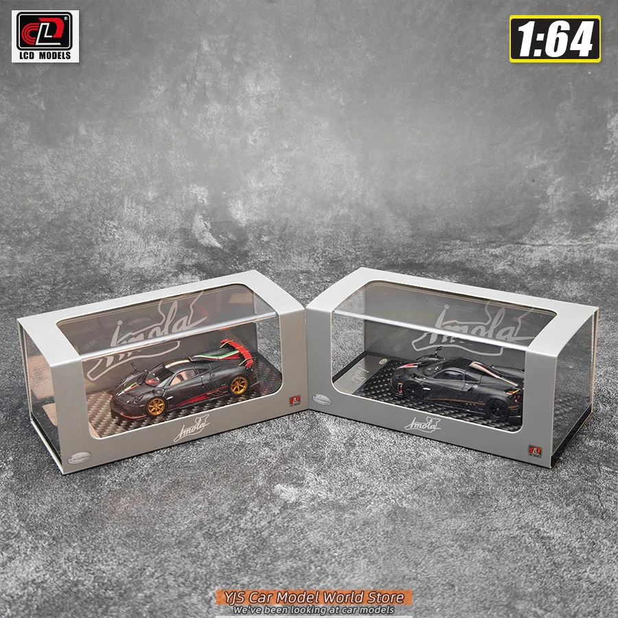 LCD Die-casting model 1:64 scale new Paqani Imola car model static display piece holiday gift collection