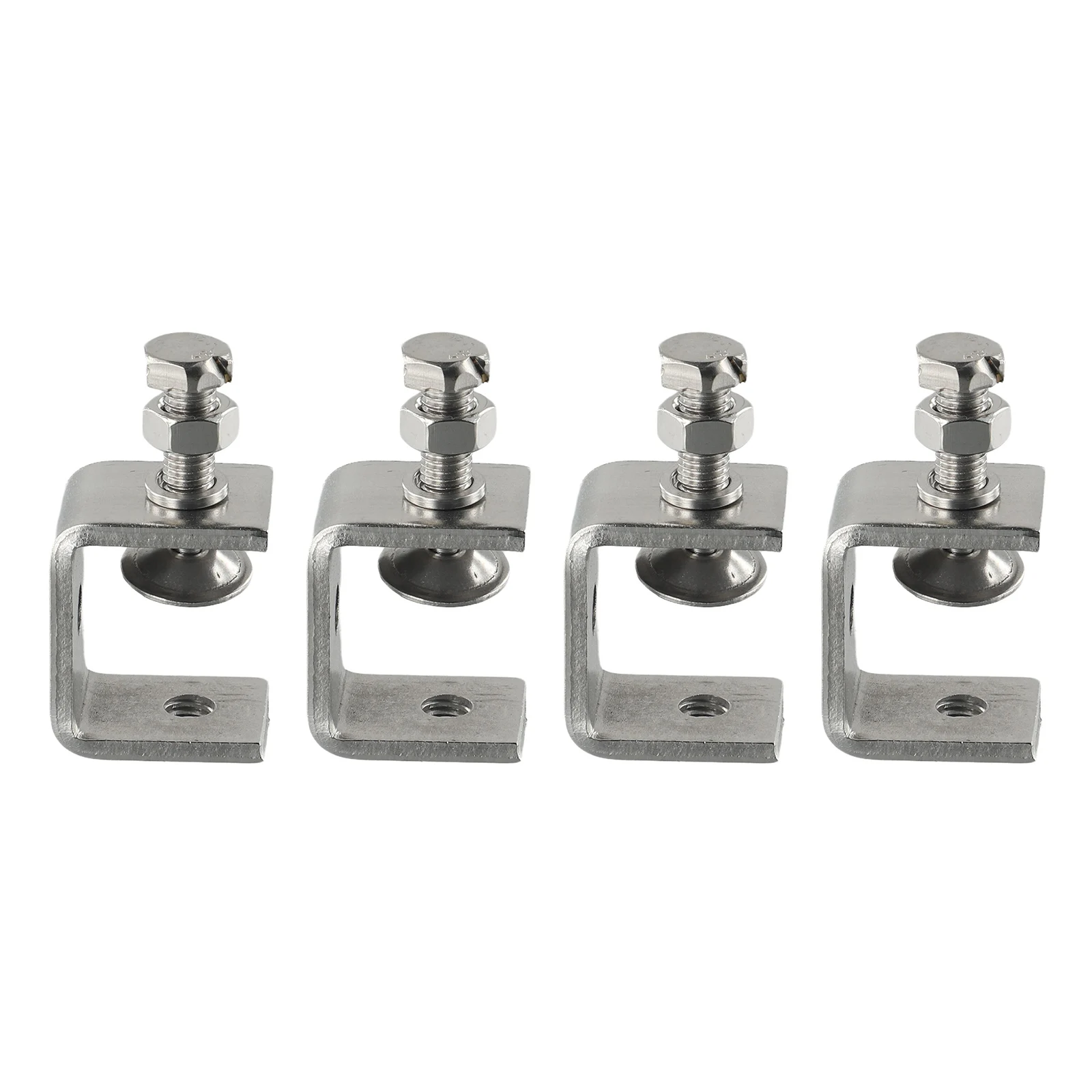 1/2/4pcs Stainless Steel C Clamps Jaw Metal Clamps  Small Desk Clamp For Woodworking Welding Construction Works ﻿