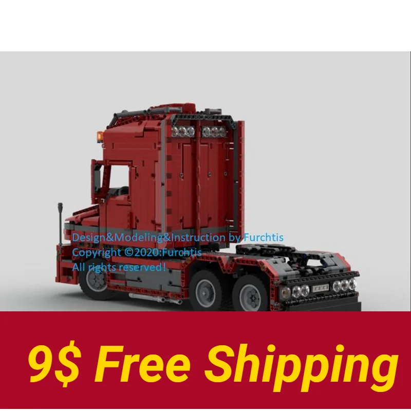 2820PCS New technology truck trailer block Scania truck t 580 torpedo \