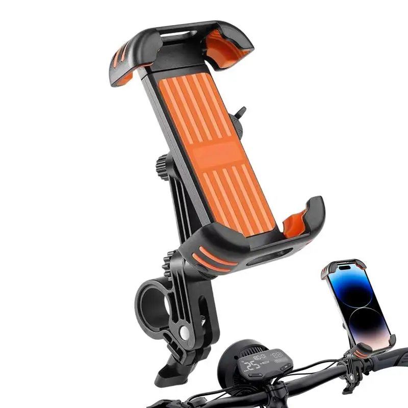 

Handlebar Phone Mount Non-Slip Cell Phone Clamp Reusable Motorcycle Camera Clip Handlebar Clamp For Outdoor Activities City
