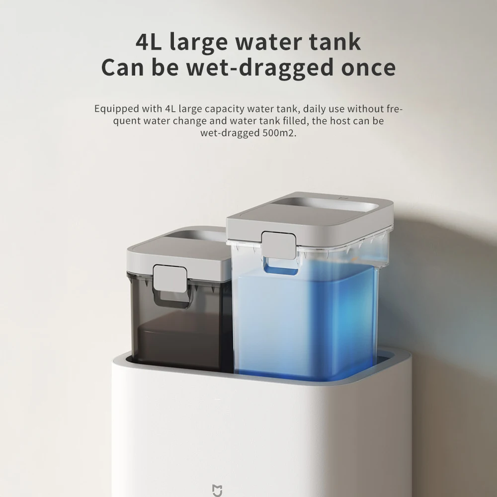 XIAOMI MIJIA Self Robot Vacuum Cleaners Mop H40 Smart Home Sweeping High Speed Rotary Scrubbing 6000PA Cyclone Suction LDS Laser