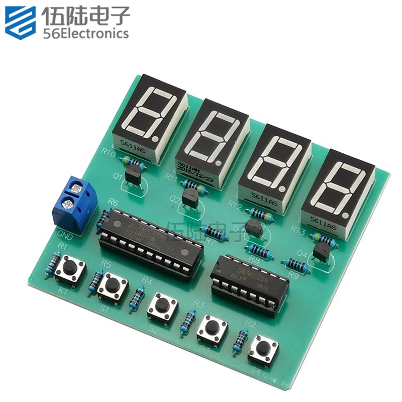 Tristate Gate Four Person Answering Machine Kit Digital Circuit Electronic DIY Welding Parts