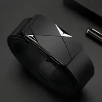 Stylish Men's PU Leather Belt - Fashion Belts for Daily Life, Leisure, Party, Festival, Work, and Business Automatic Buckle 4