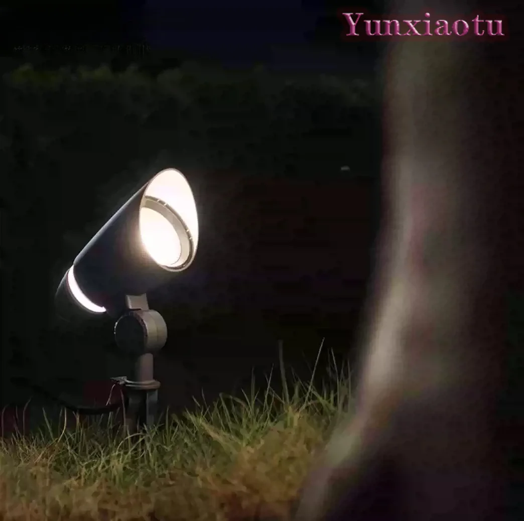 LED Landscape Spotlight Outdoor Waterproof Garden Yard Tree Light Ground Stake Lawn Villa Patio Pathway Backyard Decoration