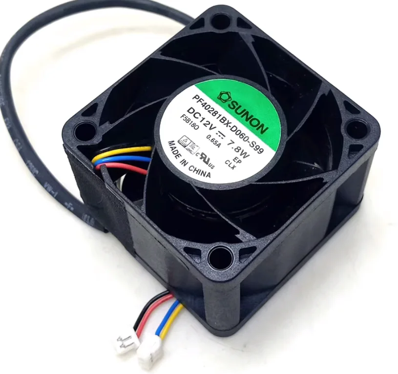

SUNON PF40281BX-D060-S99 DC 12 В 7,8 Вт 40x40x28 мм 4-проводной охлаждающий вентилятор для сервера