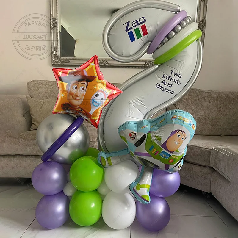 34pcs Disney Toy Story Buzz Lightyear Balloon Set Children For Birthday Theme Party Decoration Balloon Supplies Baby Shower 2025