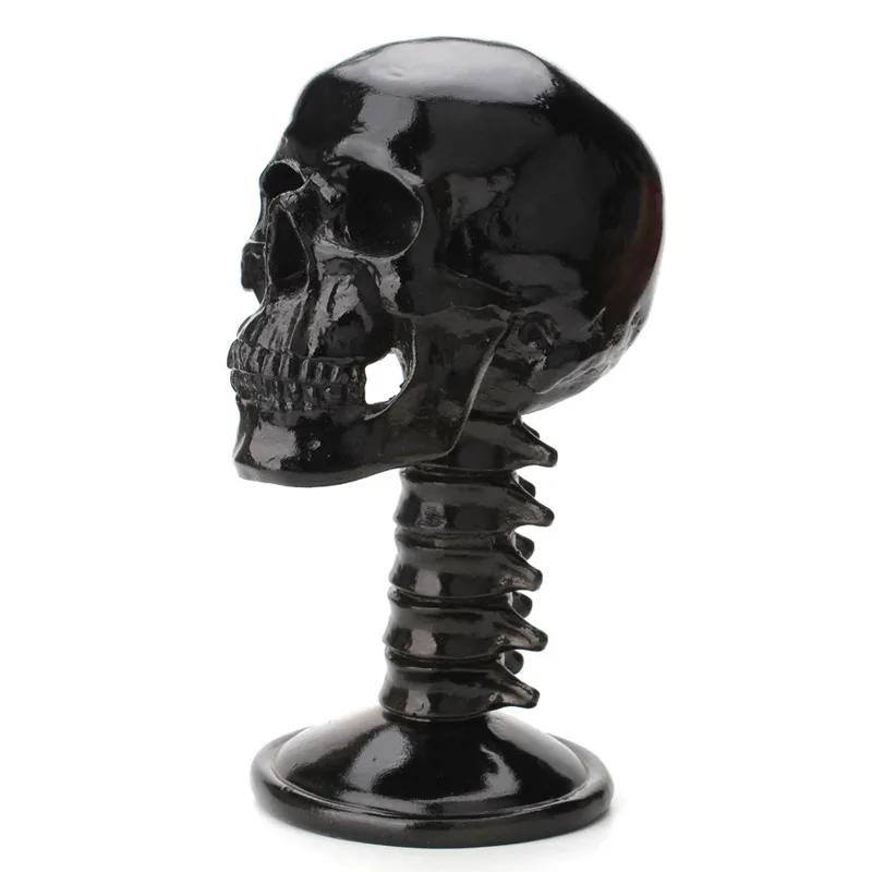 Head Skeleton Backbone Ornament Creative Personality Black Skeleton Display Home Desktop Decoration April Fool's Day Trick Prop